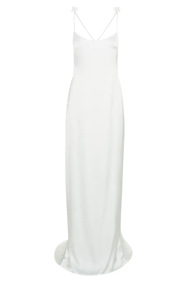 Women Meshki Dresses Elenora Rose Gown 8211 White