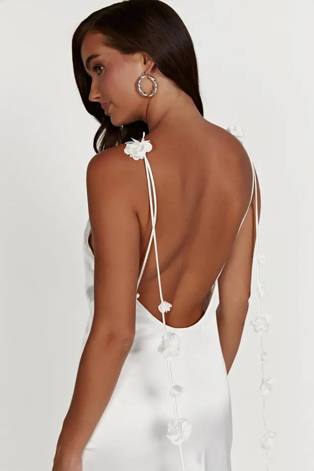 Women Meshki Dresses Elenora Rose Gown 8211 White