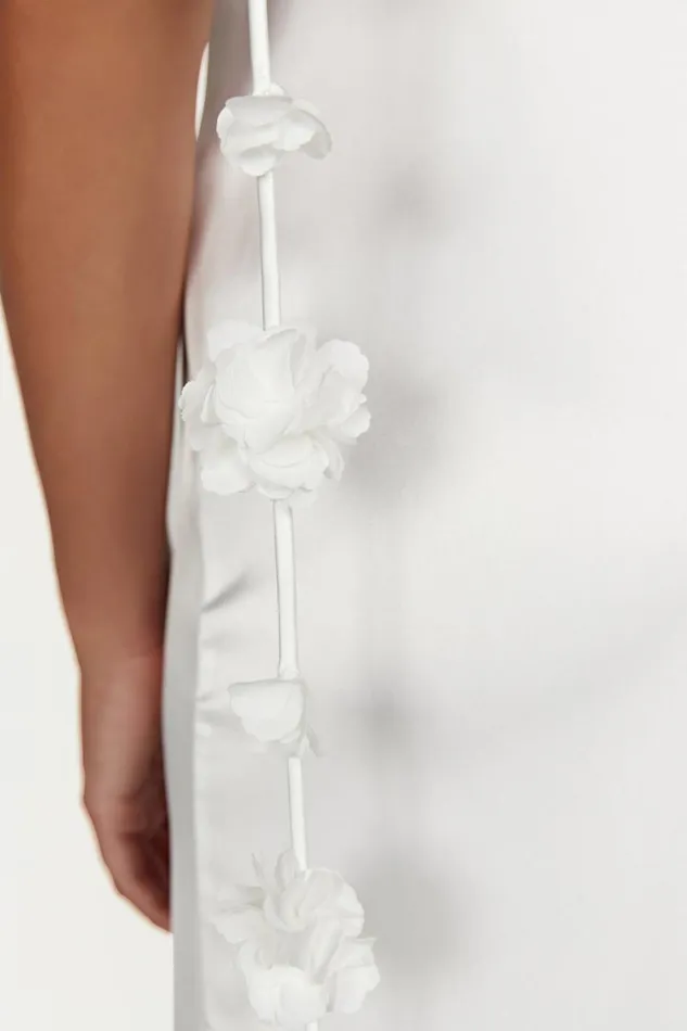 Women Meshki Dresses Elenora Rose Gown 8211 White