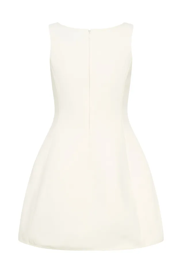 Women Meshki Dresses Evanna Sleeveless Suiting Mini Dress 8211 Ivory