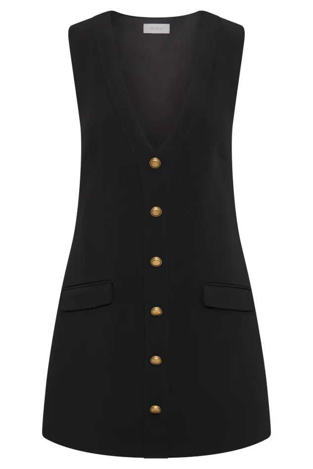 Women Meshki Dresses Florentina Sleeveless Suiting Mini Dress 8211 Black