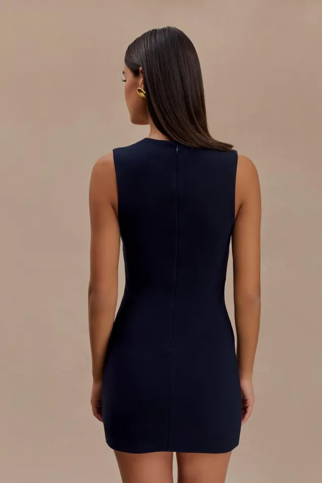 Women Meshki Dresses Frida Crepe Mini Dress 8211 Dark Navy