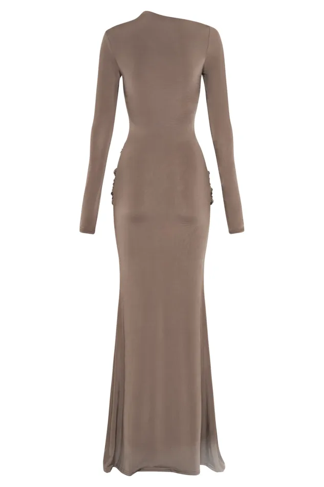 Women Meshki Dresses Halcyon Long Sleeve Slinky Maxi Dress 8211 Coco