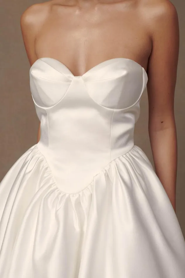 Women Meshki Dresses Hollie Structured Corset Mini Dress 8211 White