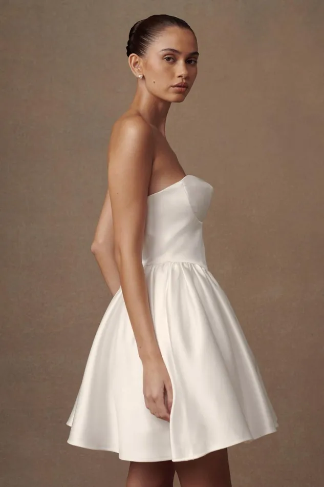 Women Meshki Dresses Hollie Structured Corset Mini Dress 8211 White