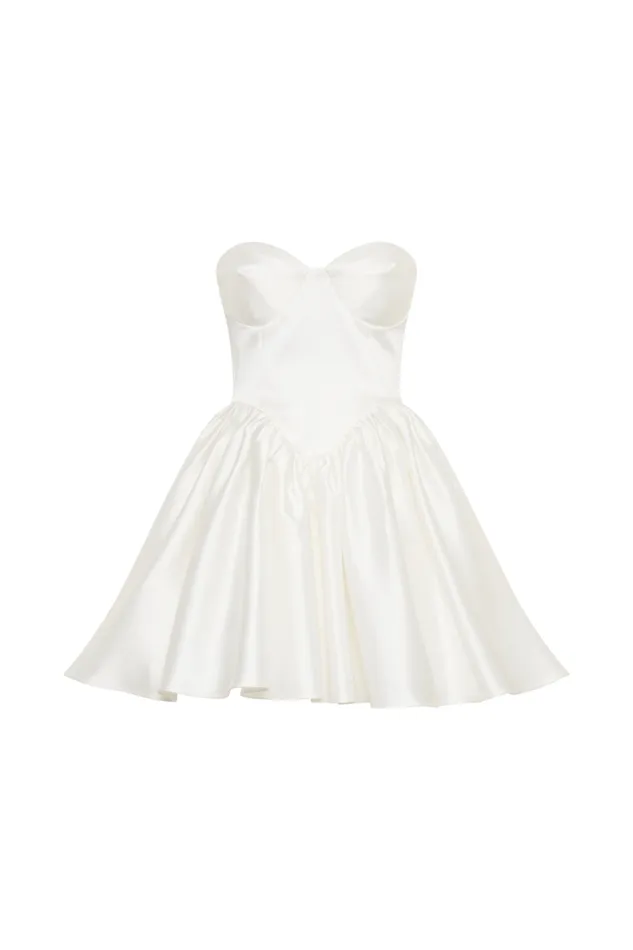 Women Meshki Dresses Hollie Structured Corset Mini Dress 8211 White