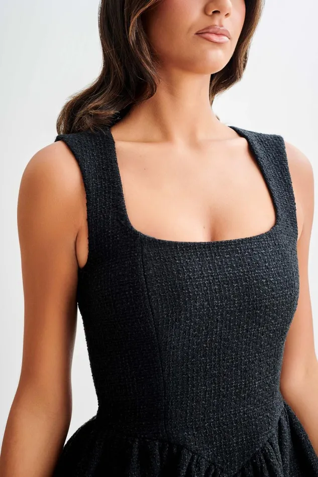 Women Meshki Dresses Jennifer Boucle Mini Dress 8211 Black