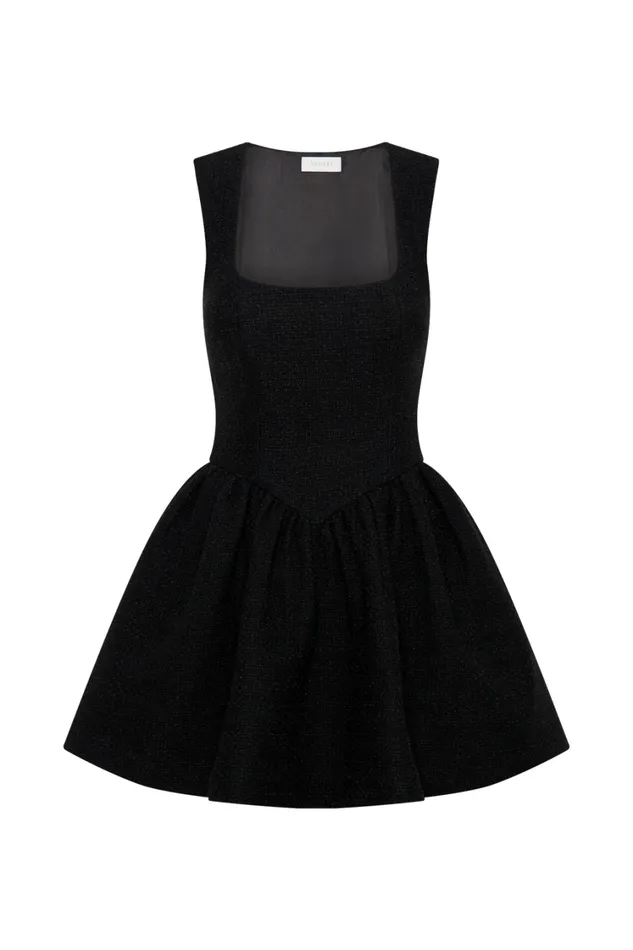 Women Meshki Dresses Jennifer Boucle Mini Dress 8211 Black