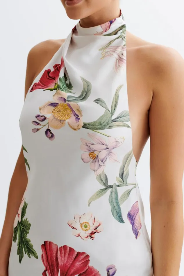 Women Meshki Dresses Lynelle High Neck Mini Dress 8211 Bella Rosa Print