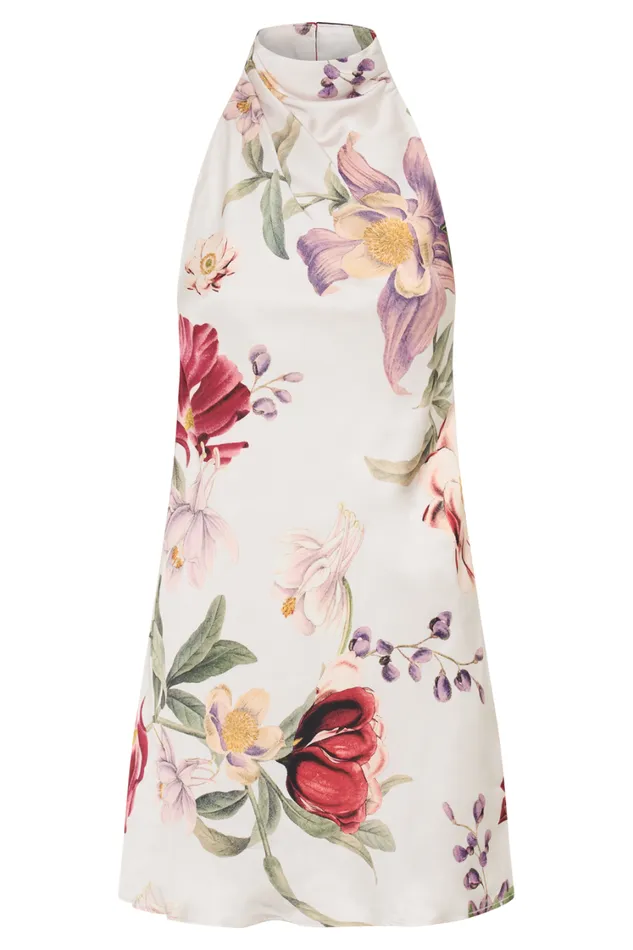 Women Meshki Dresses Lynelle High Neck Mini Dress 8211 Bella Rosa Print