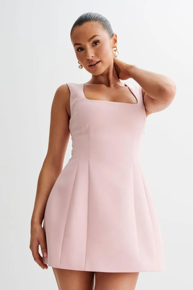 Women Meshki Dresses Lysandre Crepe Mini Dress 8211 Baby Pink