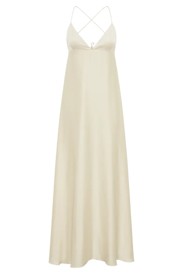 Women Meshki Dresses Melisandre Baby Doll Maxi Dress 8211 Sand