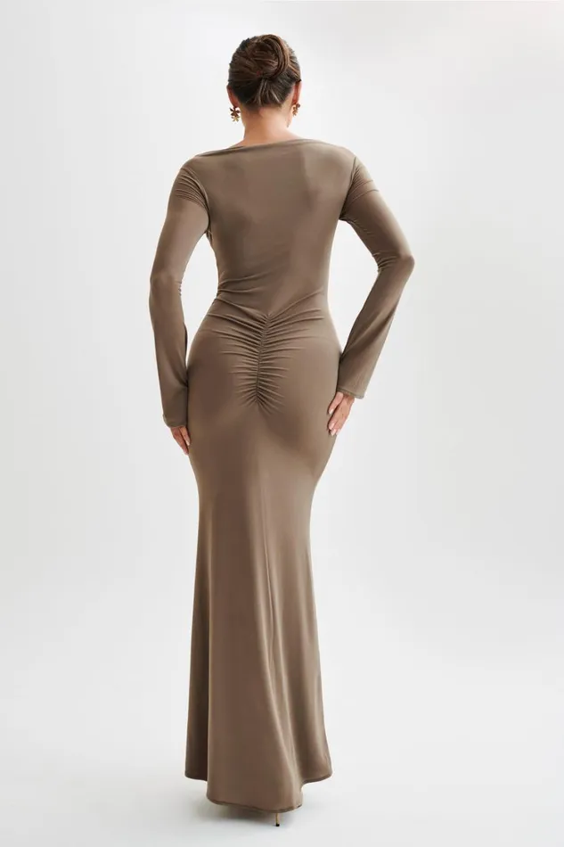 Women Meshki Dresses Millicent Slinky Long Sleeve Maxi Dress 8211 Coco