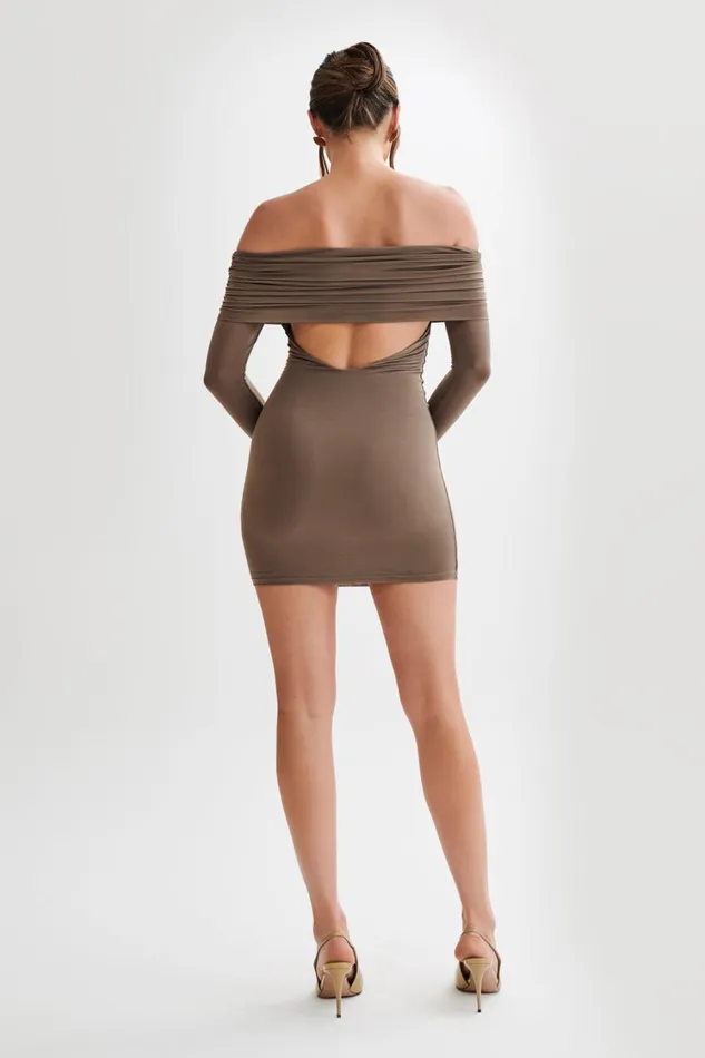 Women Meshki Dresses Nicky Off Shoulder Slinky Mini Dress 8211 Coco