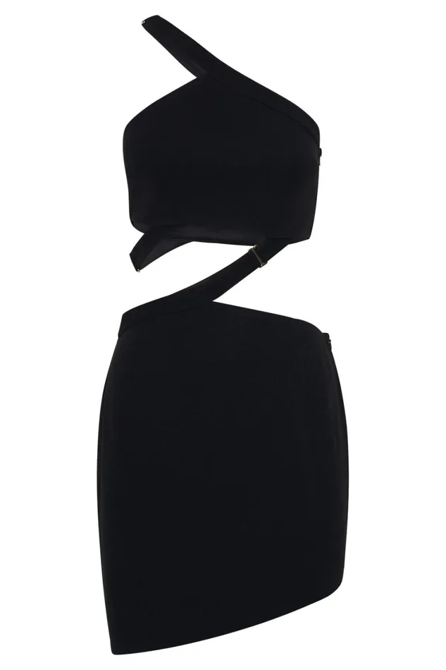 Women Meshki Dresses Oriane EHook Mini Dress 8211 Black Women Meshki Dresses Oriane EHook Mini Dress 8211 Black