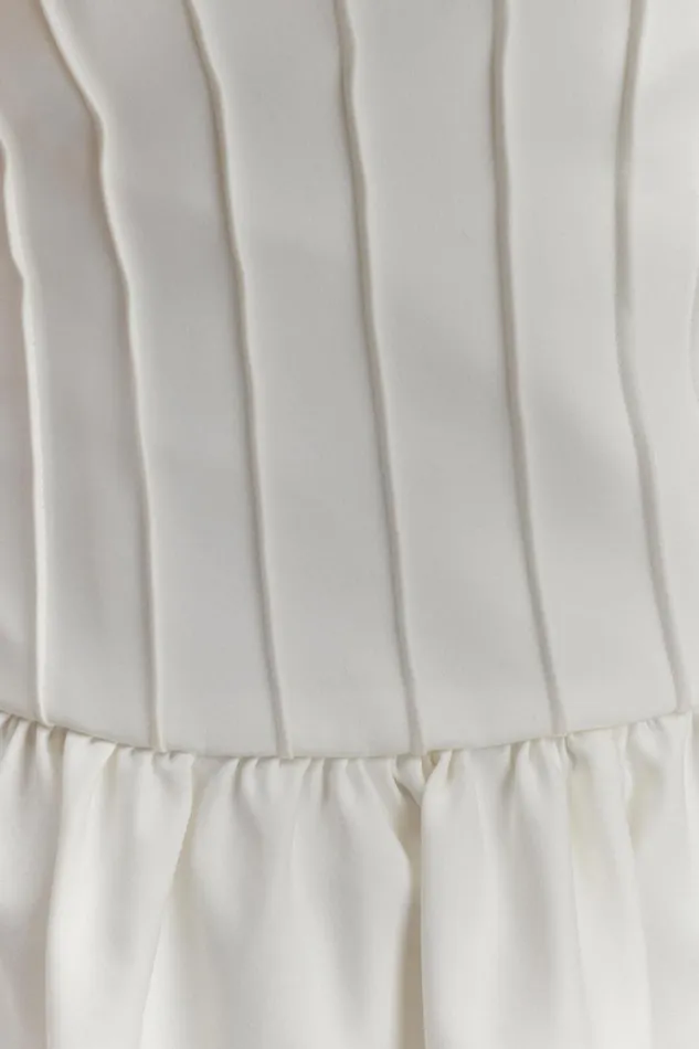 Women Meshki Dresses Orla Strapless Cotton Midi Dress 8211 White