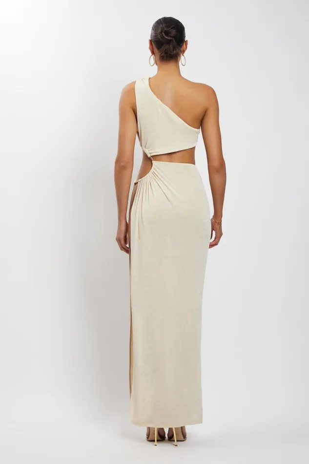 Women Meshki Dresses Paige Ruched Side Cut Out Maxi Dress 8211 Nude Women Meshki Dresses Paige Ruched Side Cut Out Maxi Dress 8211 Nude