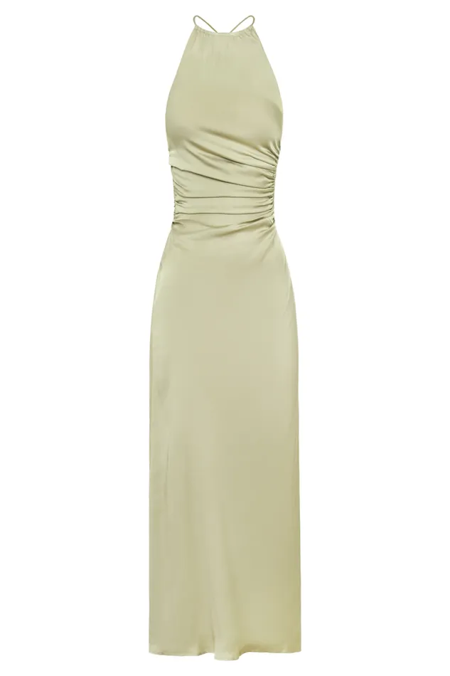 Women Meshki Dresses Rosalina Cut Out Maxi Dress 8211 Sage