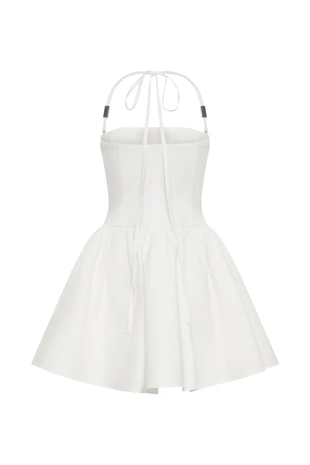 Women Meshki Dresses Ruby Halter Mini Dress 8211 White