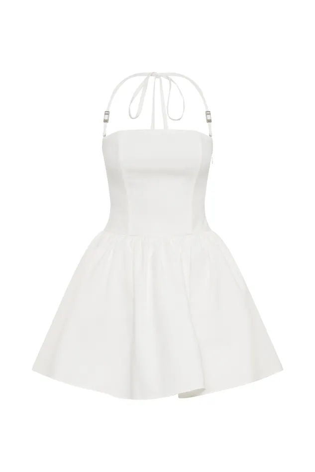 Women Meshki Dresses Ruby Halter Mini Dress 8211 White