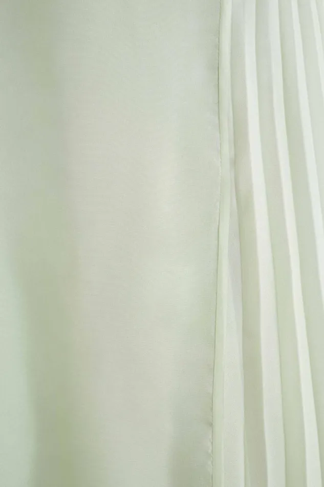 Women Meshki Dresses Saira Chiffon Maxi Dress 8211 Pastel Green