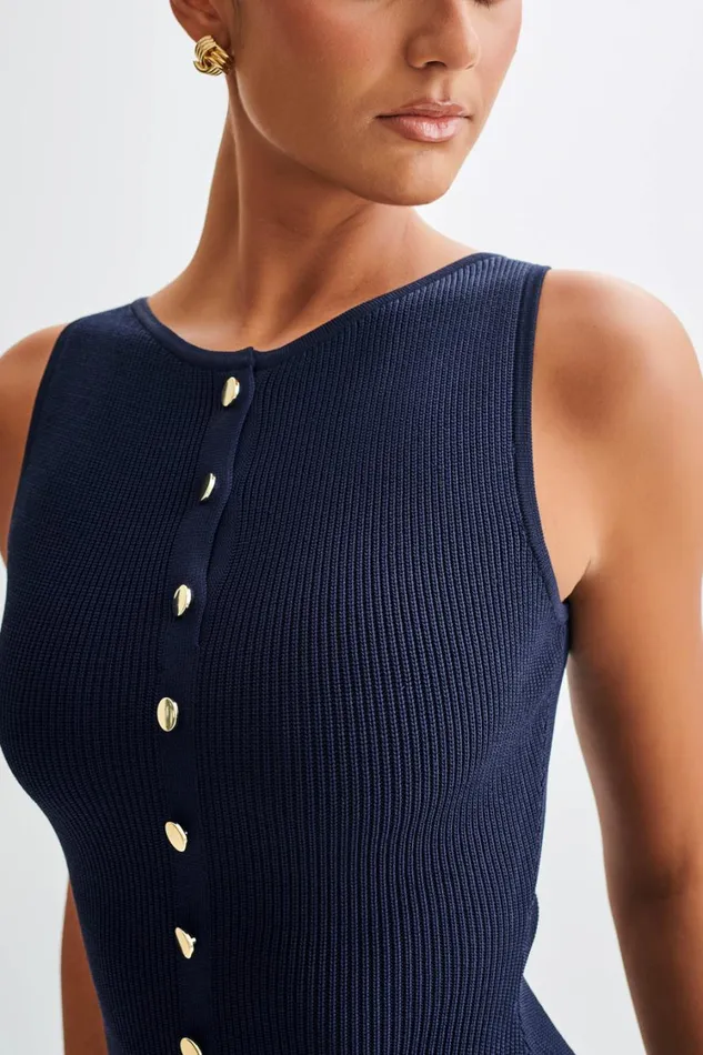 Women Meshki Dresses Sawyer Knit Mini Dress 8211 Navy