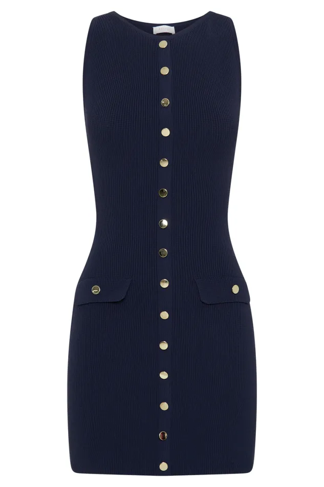 Women Meshki Dresses Sawyer Knit Mini Dress 8211 Navy