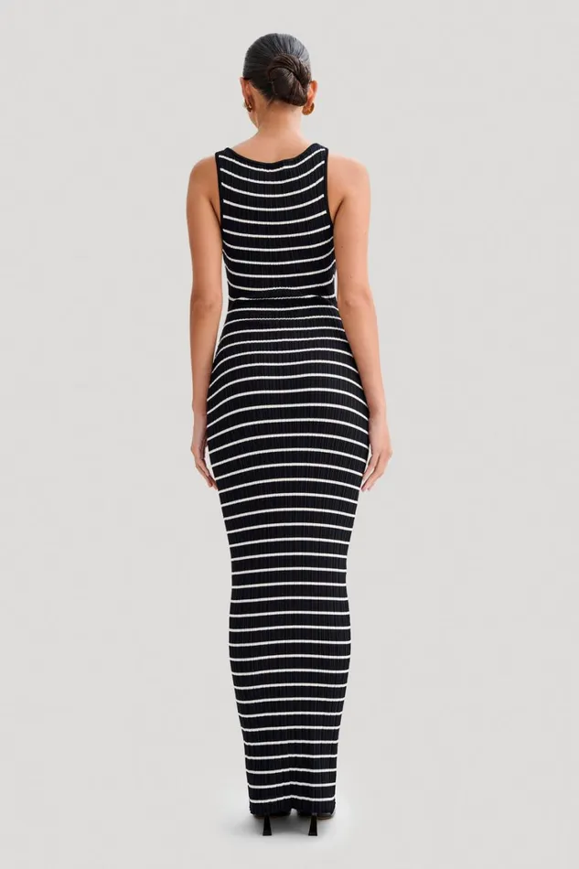 Women Meshki Dresses Seema Sleeveless Knit Maxi Dress 8211 Black