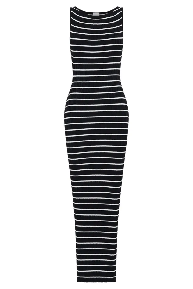 Women Meshki Dresses Seema Sleeveless Knit Maxi Dress 8211 Black