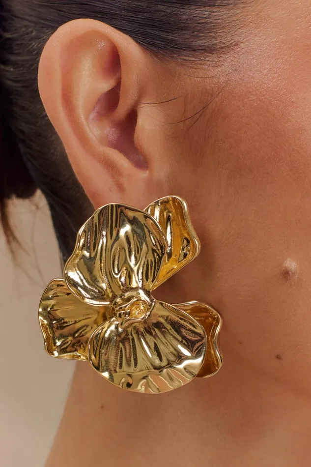 Women Meshki Jewellery Linnie Orchid Earring 8211 Gold