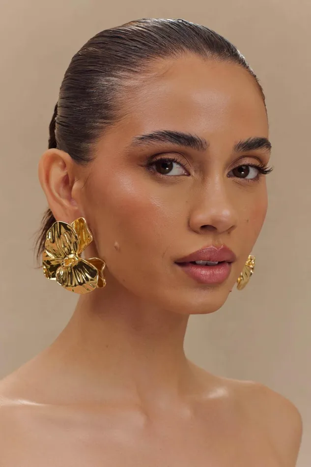 Women Meshki Jewellery Linnie Orchid Earring 8211 Gold