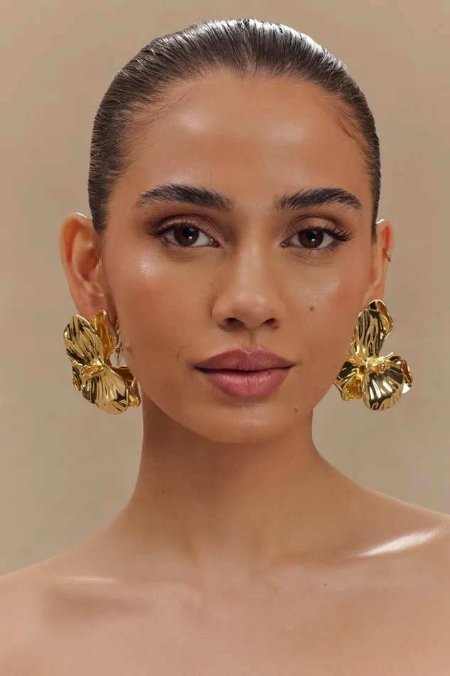 Women Meshki Jewellery Linnie Orchid Earring 8211 Gold