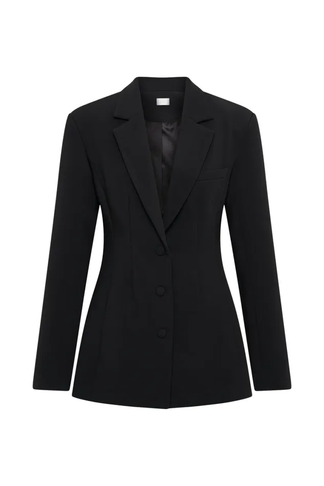 Women Meshki Outerwear Greer Hourglass Suiting Blazer 8211 Black