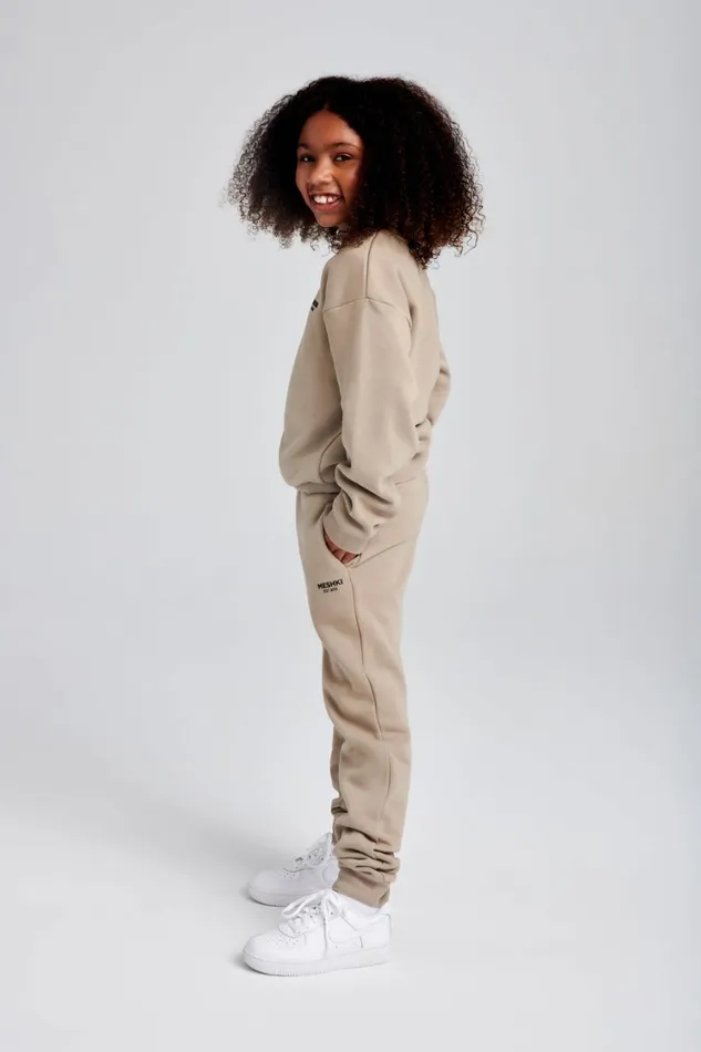 Women Meshki Outerwear Phoenix Kids Unisex Crewneck Jumper 8211 Cement