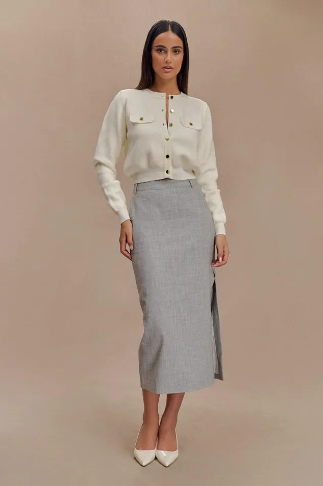 Women Meshki Outerwear Tabitha Knit Cardigan 8211 Ivory