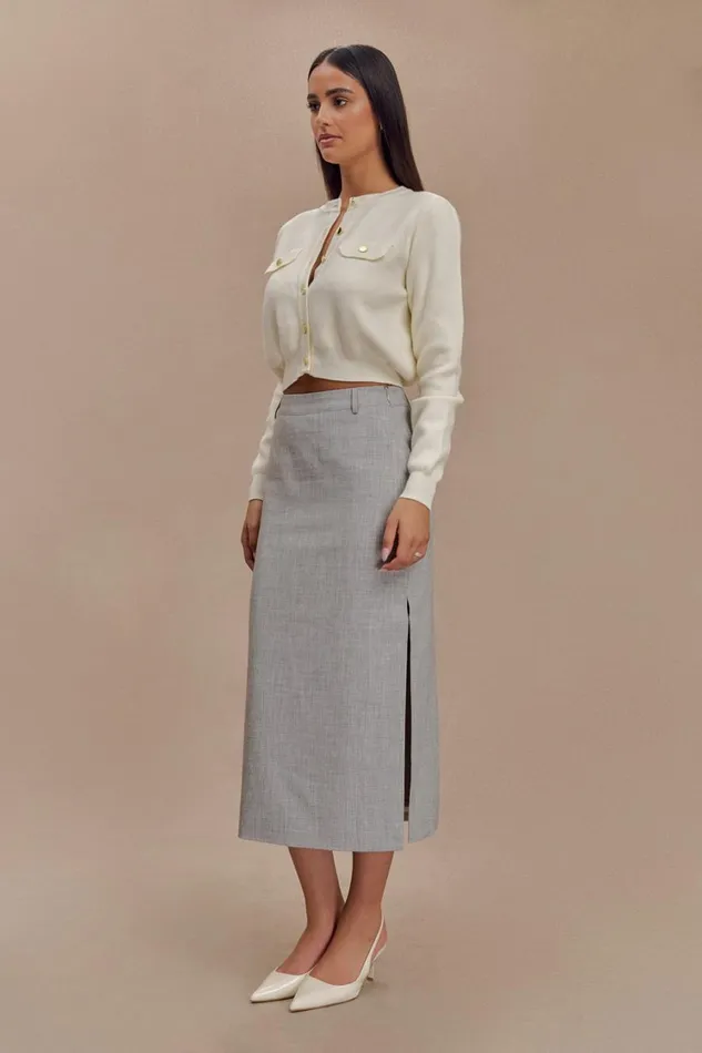 Women Meshki Outerwear Tabitha Knit Cardigan 8211 Ivory