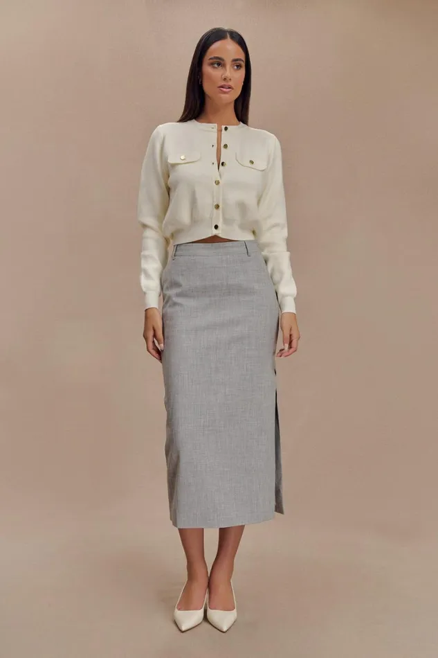 Women Meshki Outerwear Tabitha Knit Cardigan 8211 Ivory