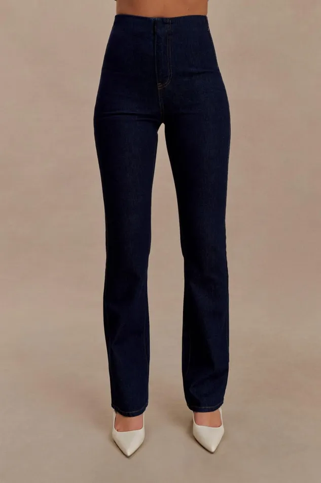 Women Meshki Sets Jericho Straight Leg Jeans 8211 Indigo Blue
