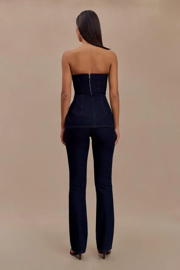 Women Meshki Sets Jericho Straight Leg Jeans 8211 Indigo Blue