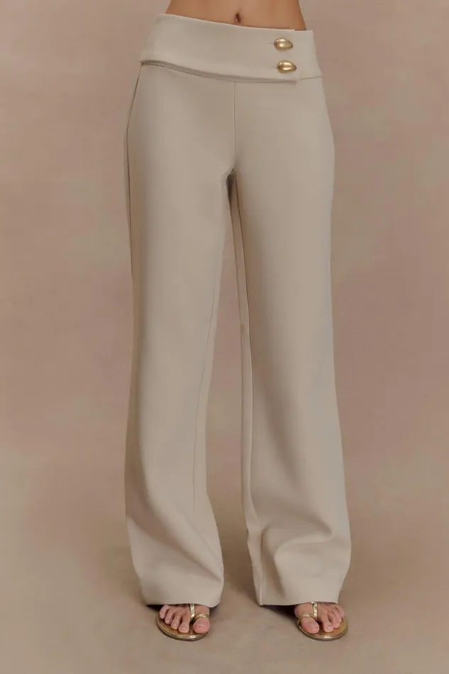 Women Meshki Sets Lindie Straight Leg Suiting Pants 8211 Sand
