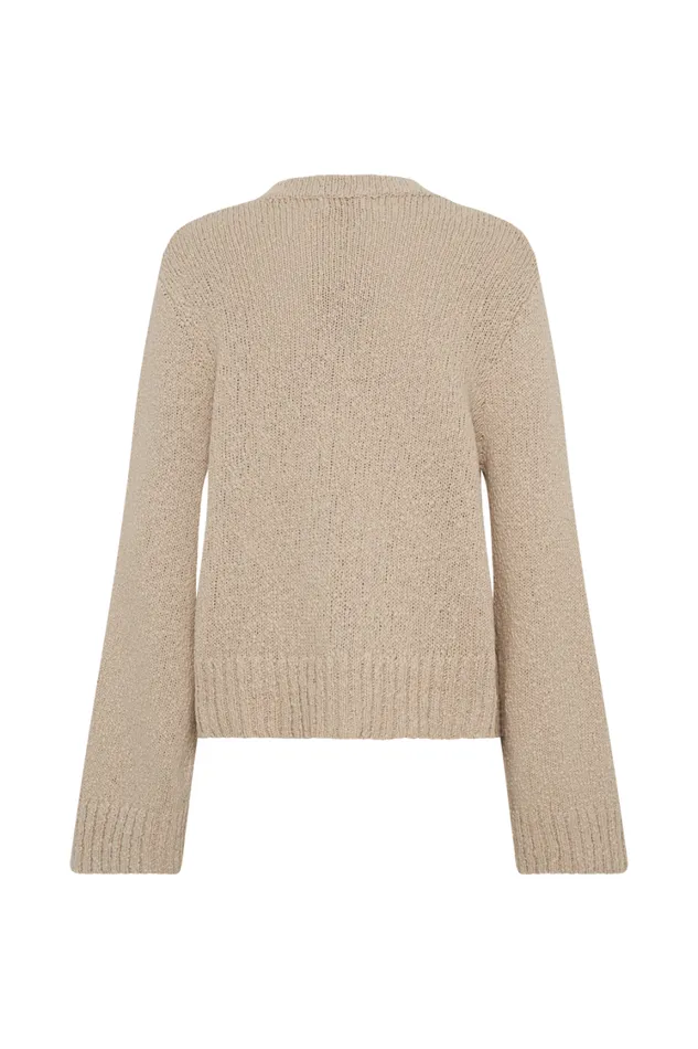 Women Meshki Sets Moira Oversized Boucle Cardigan 8211 Wheat