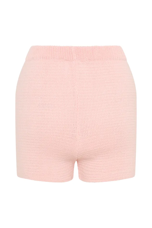 Women Meshki Sets Noah Knit Shorts 8211 Baby Pink