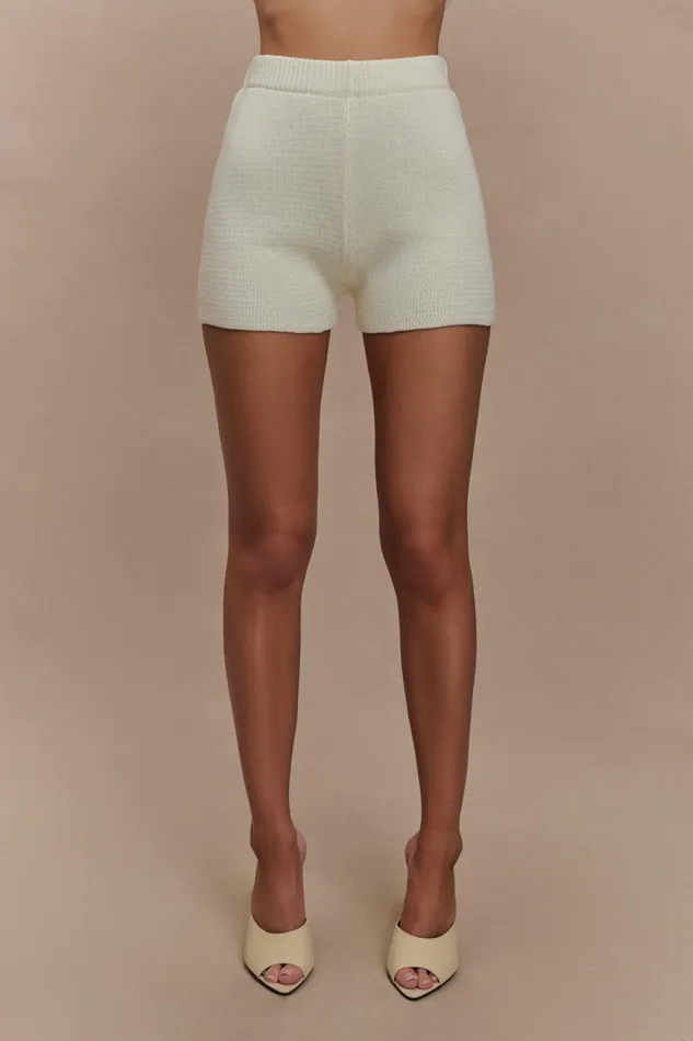 Women Meshki Sets Noah Knit Shorts 8211 Ivory