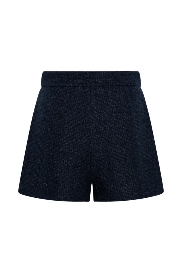 Women Meshki Sets Parker Boucle Shorts 8211 Midnight Blue