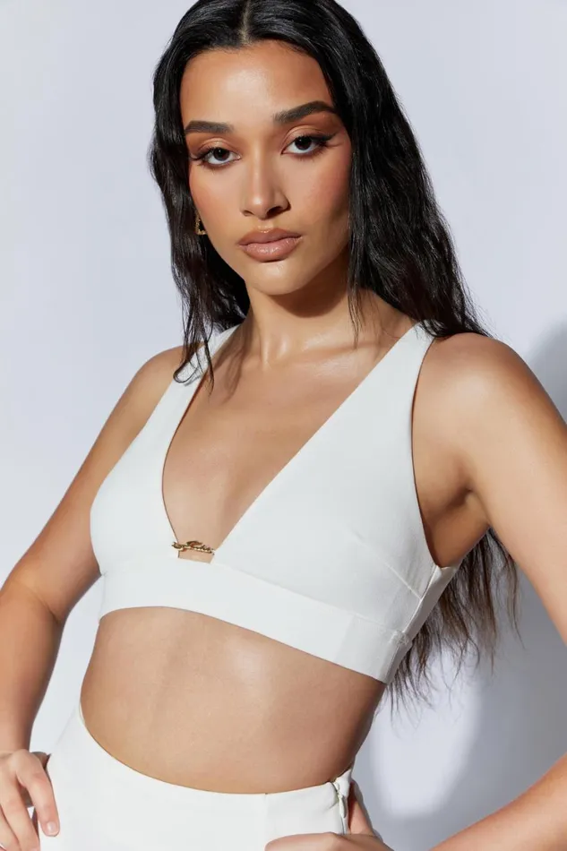 Women Meshki Tops Arla Hardware Bralette 8211 White