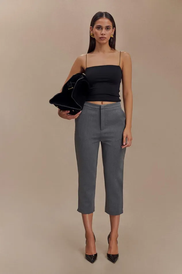 Women Meshki Tops Arya Longline Spaghetti Strap Top 8211 Black
