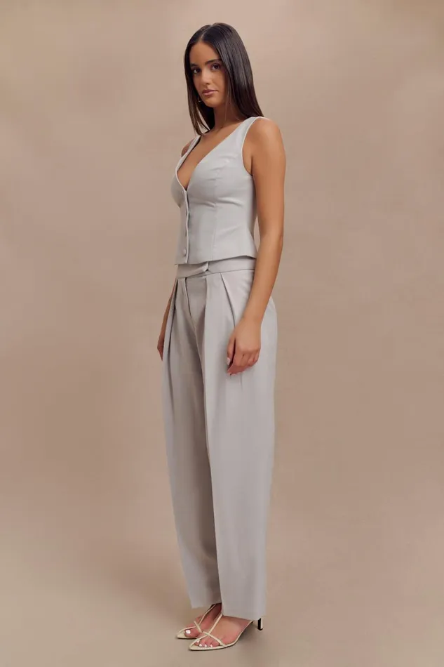 Women Meshki Tops Aspen Suiting Vest 8211 Grey