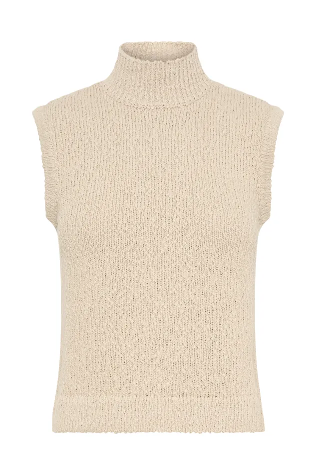 Women Meshki Tops Azalea Sleeveless Knit Top 8211 Wheat