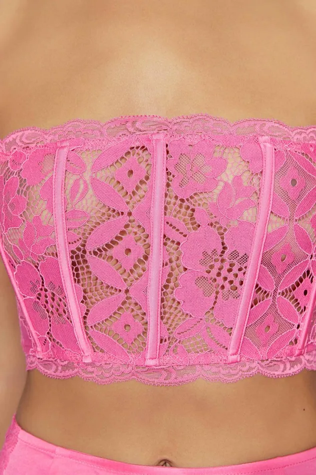 Women Meshki Tops Bellamy Scallop Lace Bodice 8211 Bubblegum Pink Women Meshki Tops Bellamy Scallop Lace Bodice 8211 Bubblegum Pink