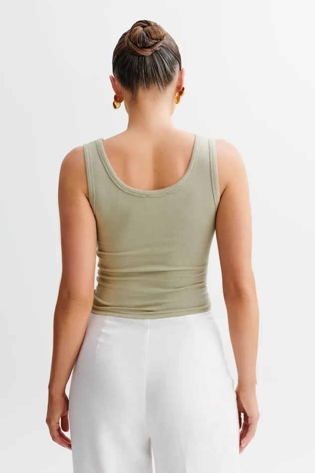 Women Meshki Tops Chandler Modal Tank Top 8211 Sage Green